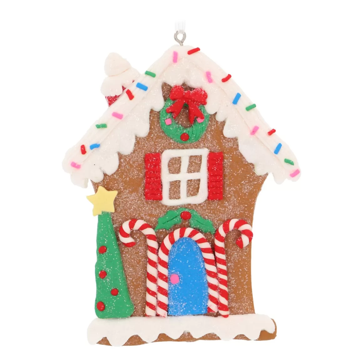 It's all about Christmas Christmas Ornaments-Gingerbread House Ornament With Sugar Coating