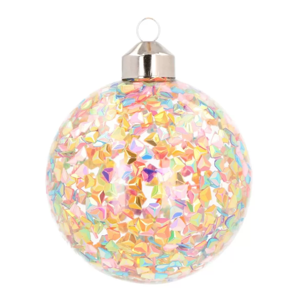 It's all about Christmas Christmas Baubles By Colour | Glass Christmas Baubles-Glass Bauble Confetti | Multicolour | 8 Cm