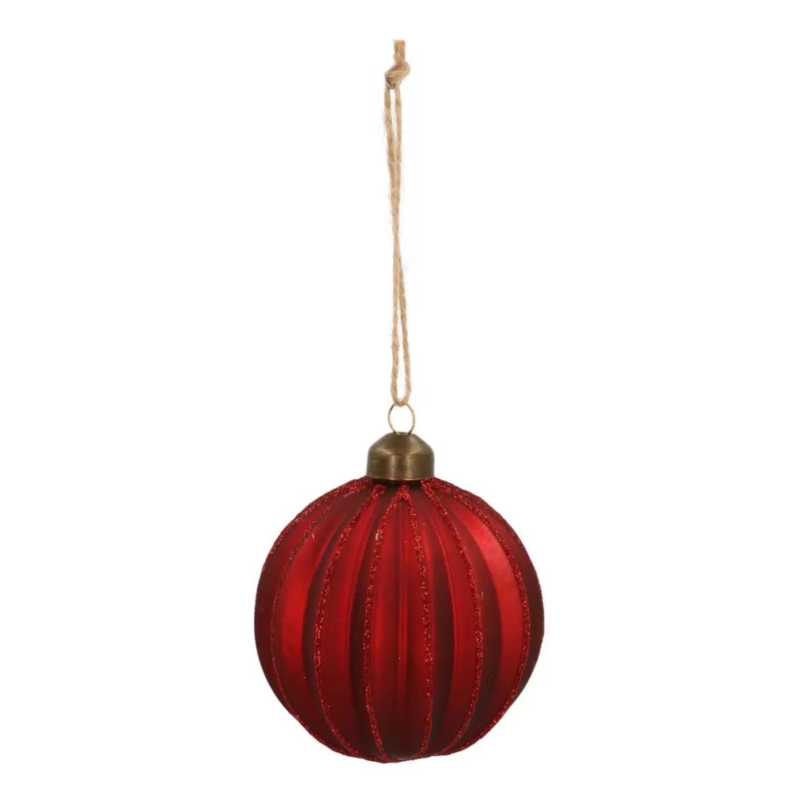 It's all about Christmas Christmas Baubles By Colour | Luxury Christmas Baubles-Glass Bauble Lampion | Dark Red | 8 Cm