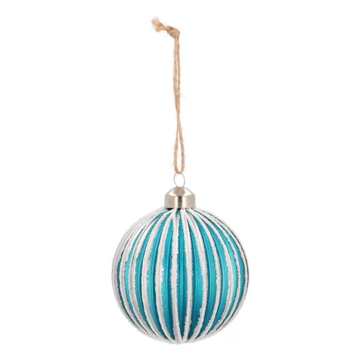 It's all about Christmas Christmas Baubles By Colour | Luxury Christmas Baubles-Glass Bauble Lampion | Petrol | 8 Cm