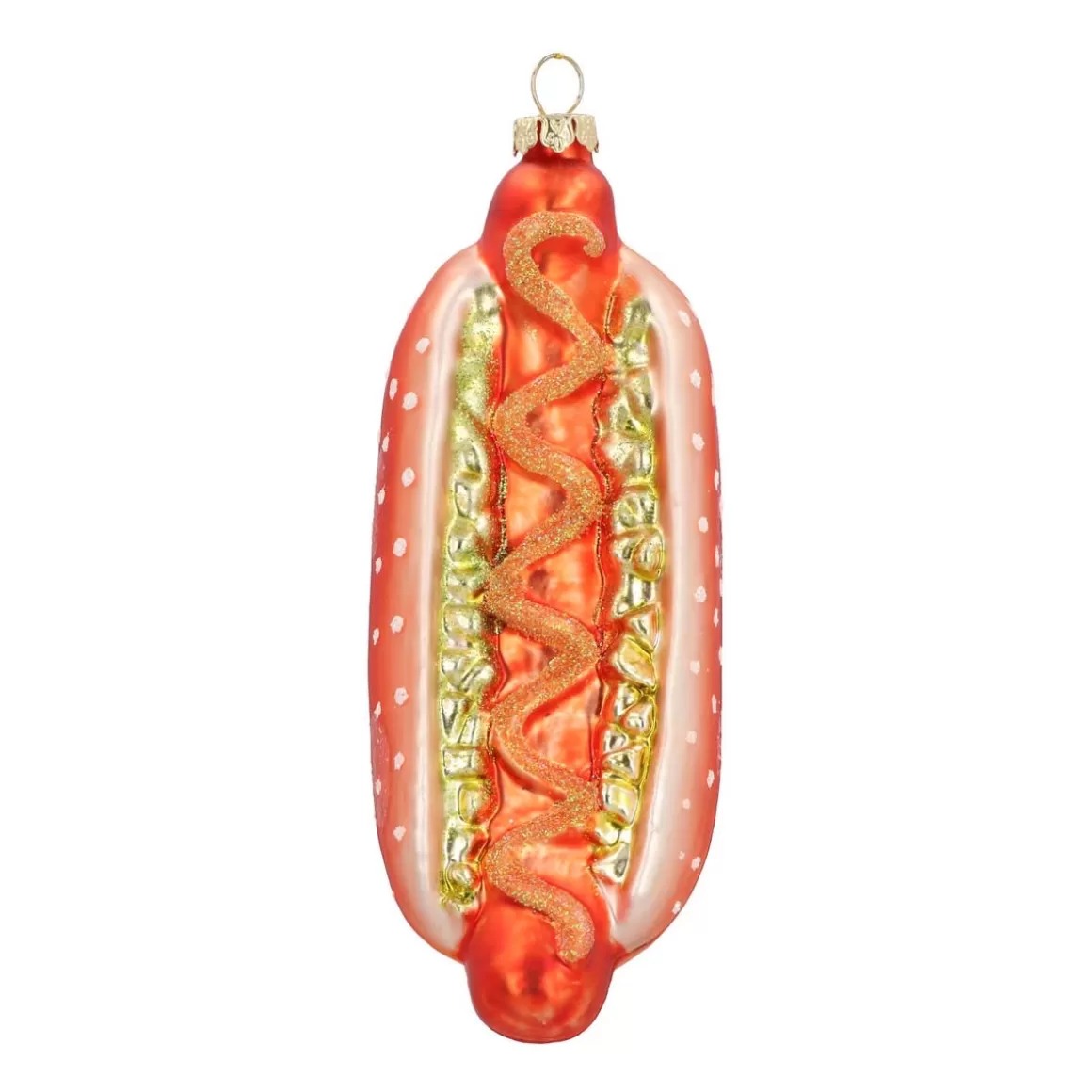 It's all about Christmas Christmas Ornaments-Glass Christmas Ornament Hotdog | 14 Cm