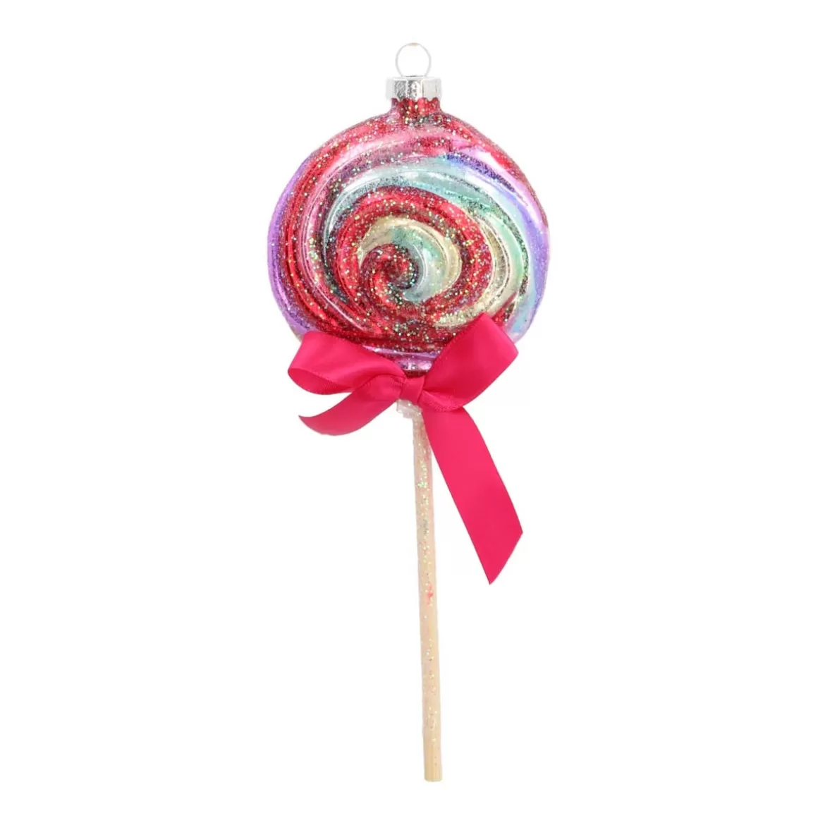 It's all about Christmas Christmas Ornaments-Glass Christmas Ornament Lollipop | Pastel Colours | 20 Cm