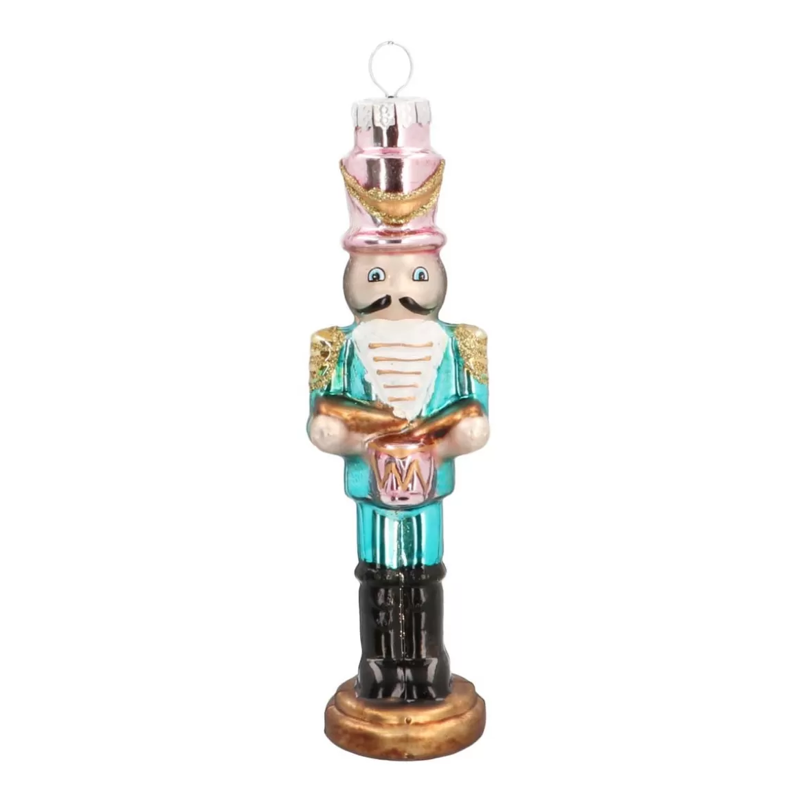 It's all about Christmas Christmas Ornaments-Glass Christmas Ornament Nutcracker Drummer | 15 Cm