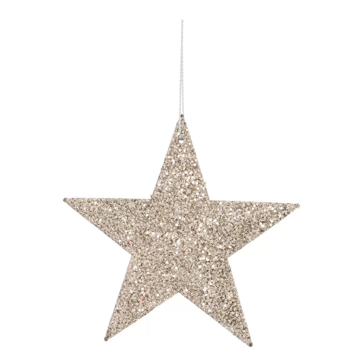 It's all about Christmas Christmas Ornaments-Glitter Christmas Star 11cm Champagne