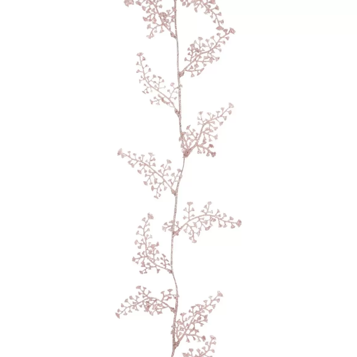 It's all about Christmas Christmas Tree Garlands-Glitter Garland With Leaves 270 Cm Pink