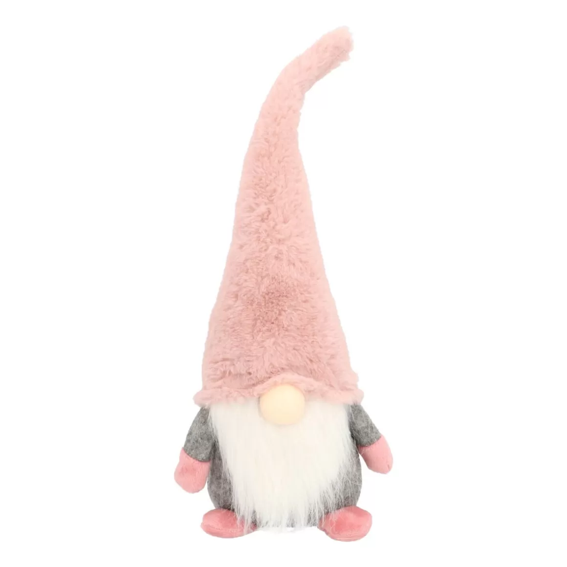 It's all about Christmas All Christmas Decorations | Christmas Figurines-Gnome With Arms And Feet And Pink Hat 35cm