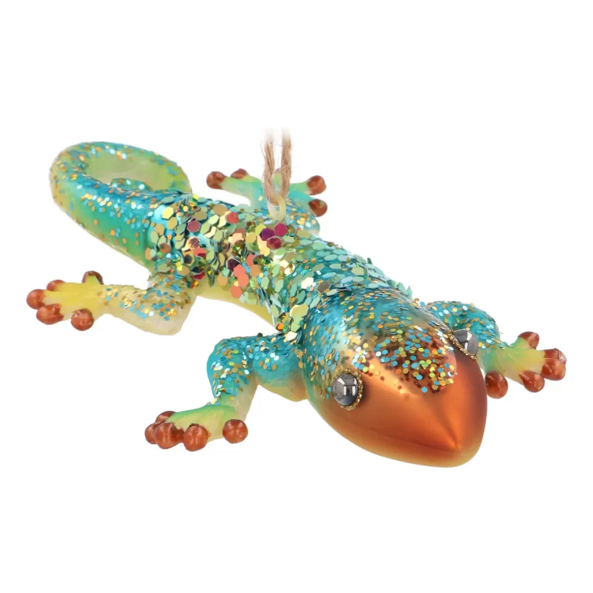 It's all about Christmas Christmas Ornaments-Gold Gecko Ornament For An Exotic Christmas Decoration