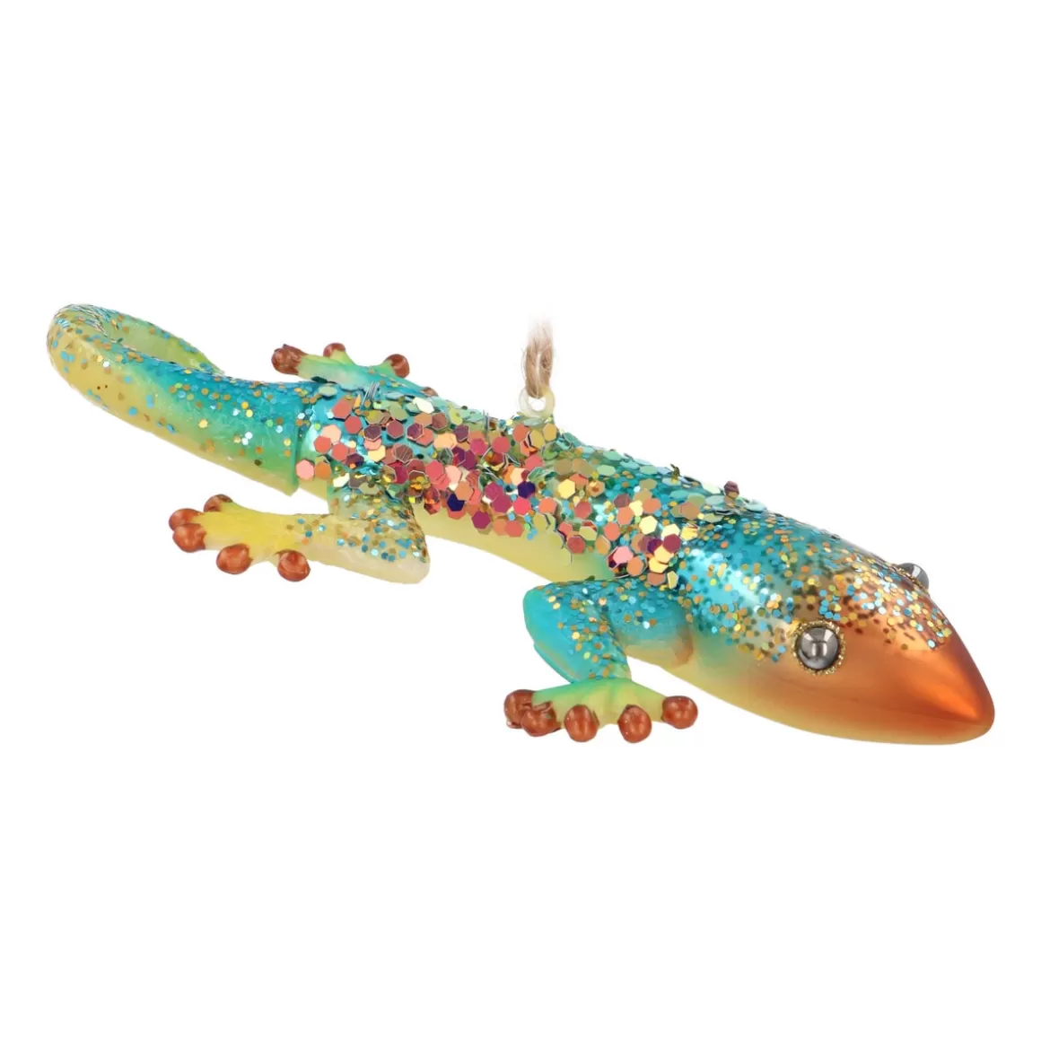 It's all about Christmas Christmas Ornaments-Gold Gecko Ornament For An Exotic Christmas Decoration