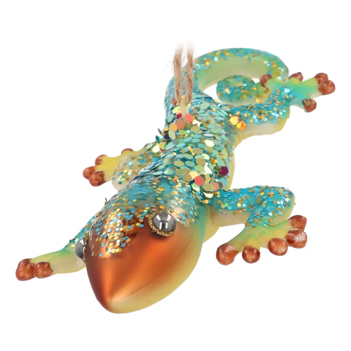 It's all about Christmas Christmas Ornaments-Gold Gecko Ornament For An Exotic Christmas Decoration