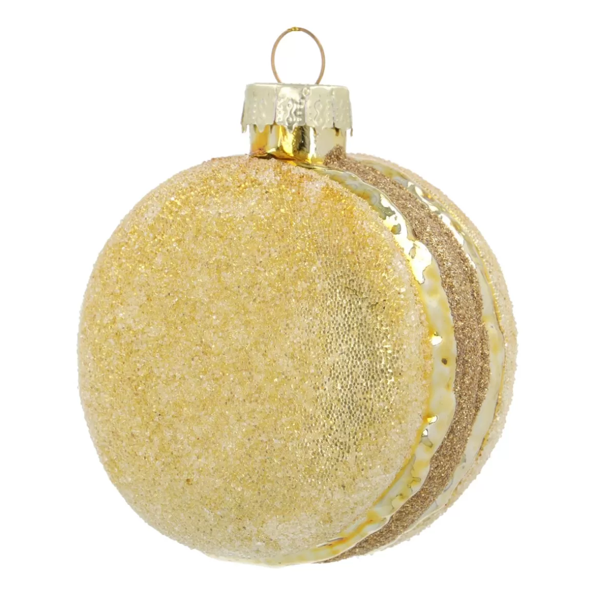 It's all about Christmas Christmastree Decorations Glass | Christmas Ornaments-Gold Macaron Christmas Ornament