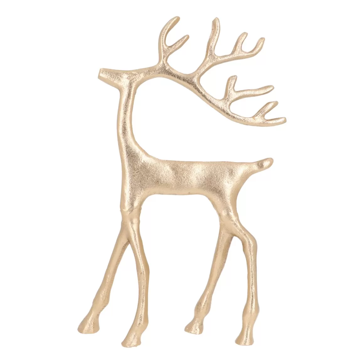 It's all about Christmas Home Accessories For Christmas | Christmas Figurines-Gold Reindeer With Elegant Antlers