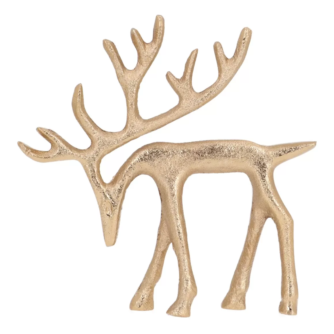 It's all about Christmas Home Accessories For Christmas | Christmas Figurines-Gold Reindeer With Head Down