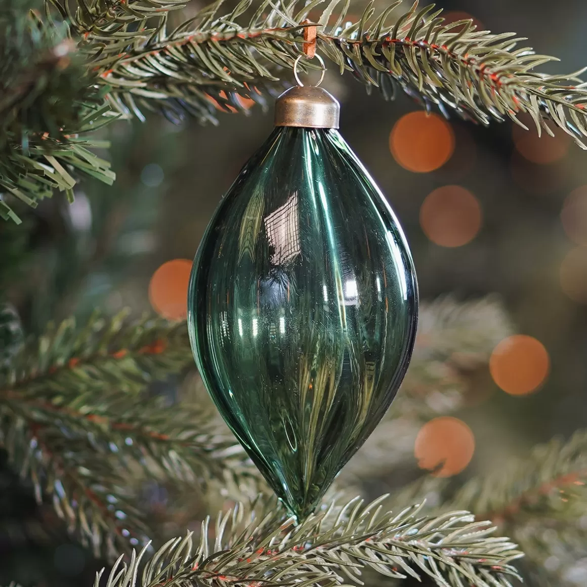 It's all about Christmas Extraordinary Baubles | Christmas Baubles By Colour-Green Christmas Icicle With Natural Swirls