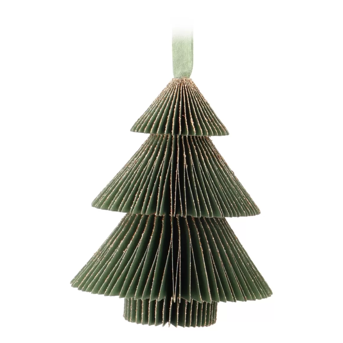 It's all about Christmas Christmas Ornaments-Green Paper Christmas Tree With Glitters