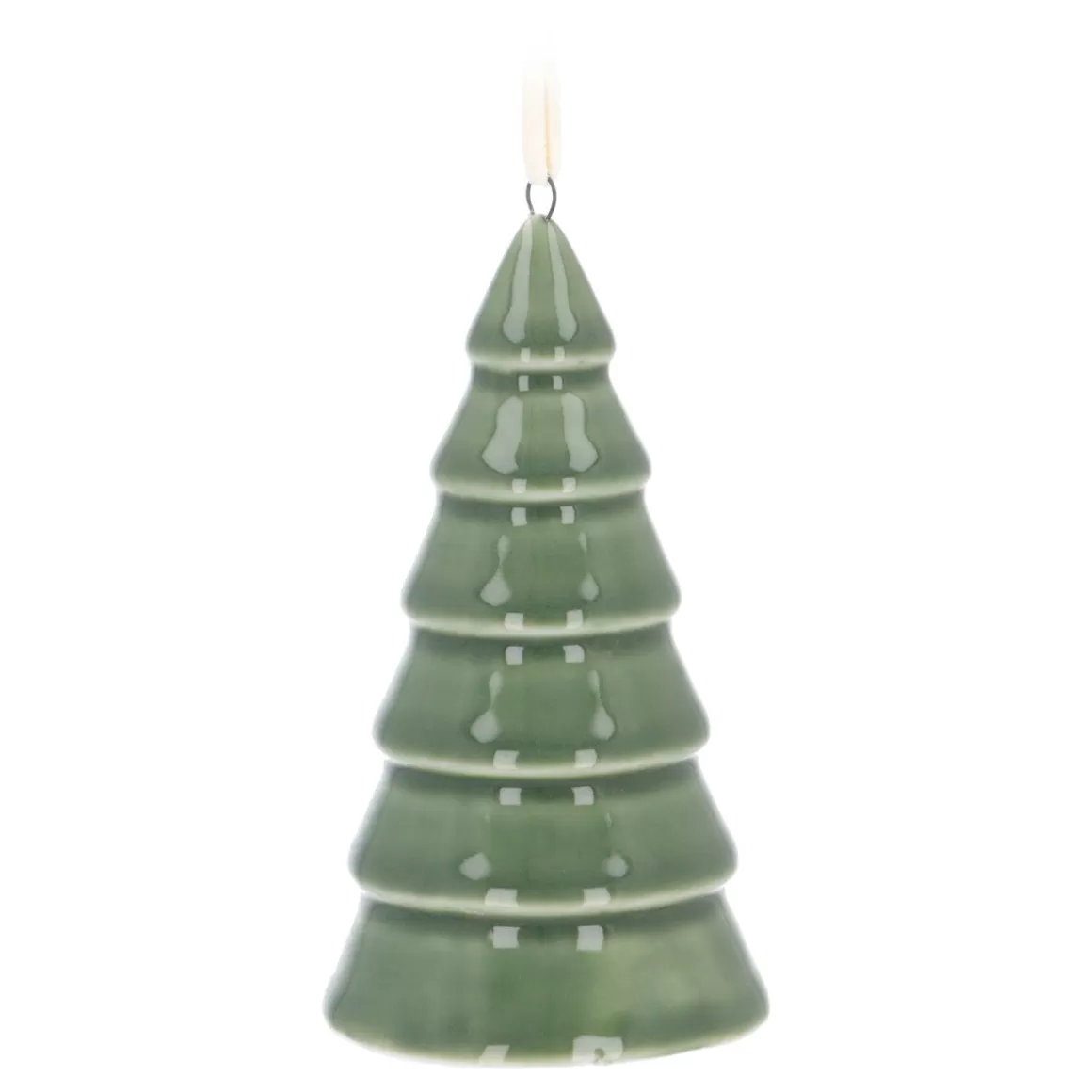 It's all about Christmas Home Accessories For Christmas | Christmas Ornaments-Green Porcelain Tree Christmas Ornament