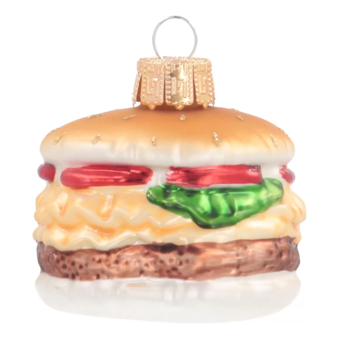 It's all about Christmas Christmas Ornaments-Hamburger Ornament | Glass | Multi | 6cm