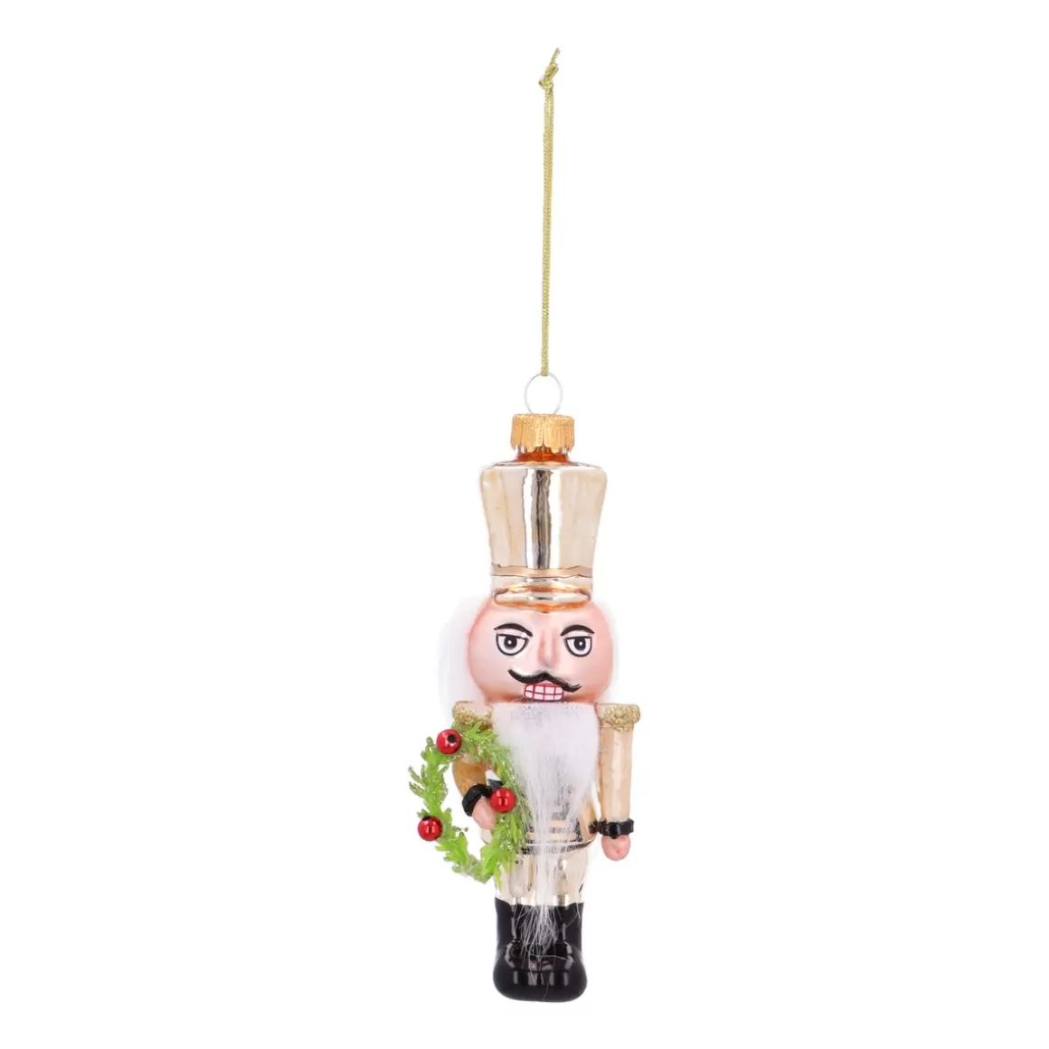 It's all about Christmas Christmastree Decorations Glass | Christmas Ornaments-Handmade Glass Nutcracker Ornament For A Classic Christmas