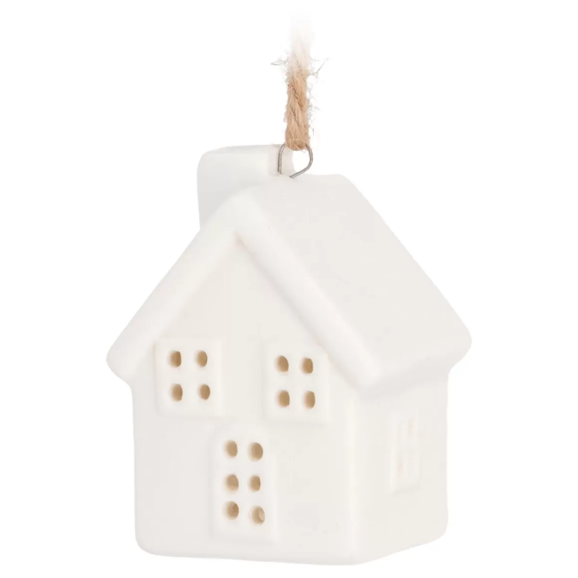 It's all about Christmas Christmas Ornaments-Hangend Porceleinen Huisje 6 Cm