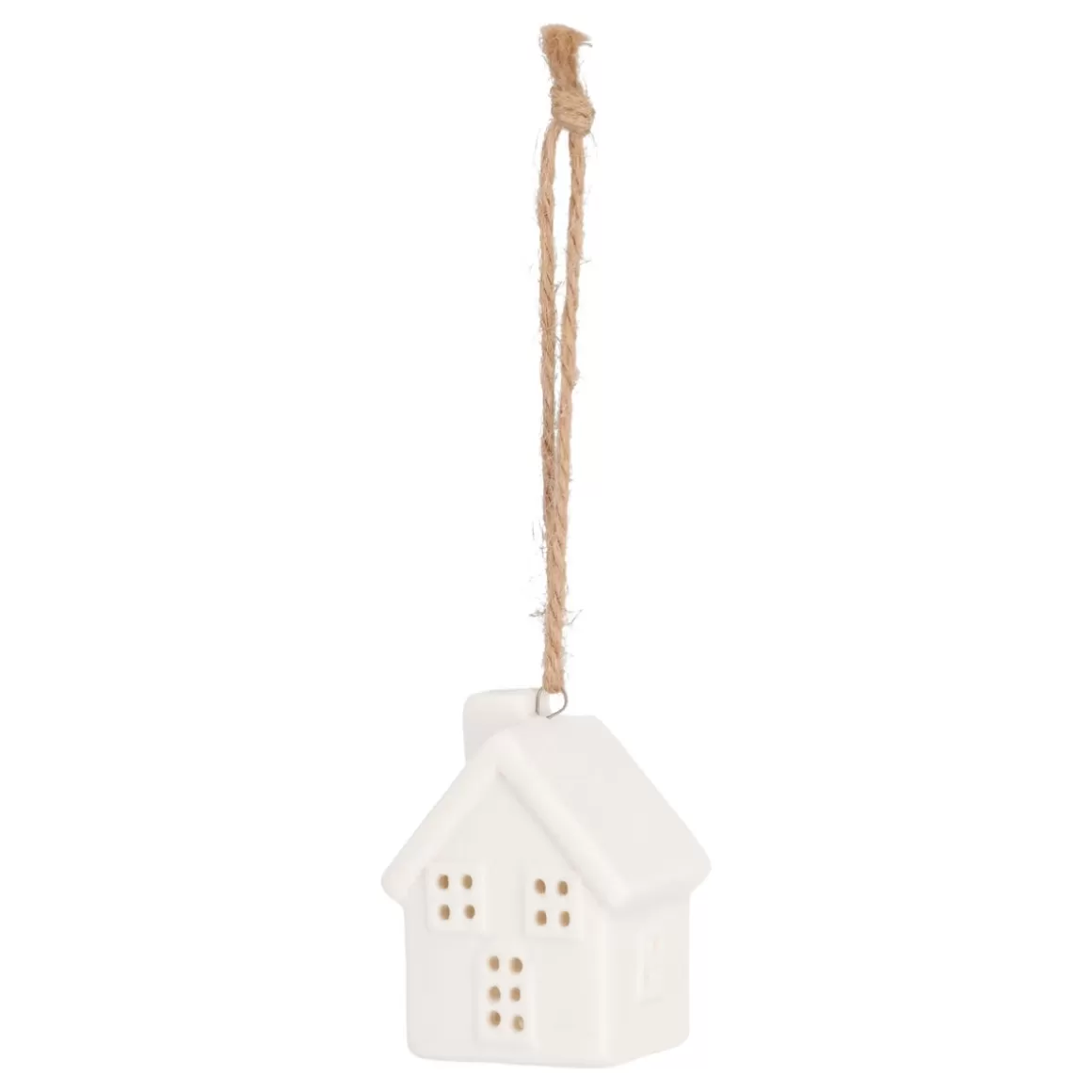 It's all about Christmas Christmas Ornaments-Hangend Porceleinen Huisje 6 Cm