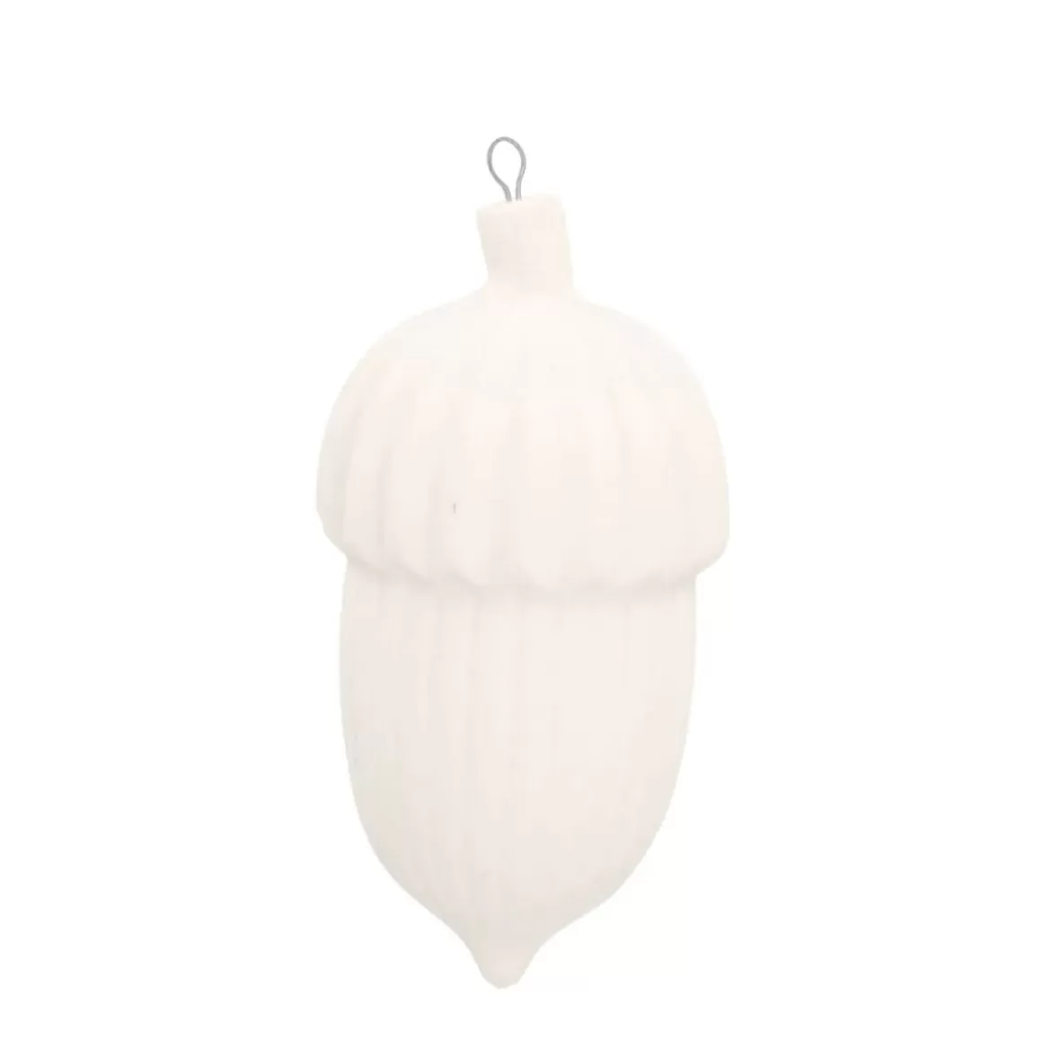 It's all about Christmas Christmas Ornaments-Hanger Acorn Porcelain 4 Cm White