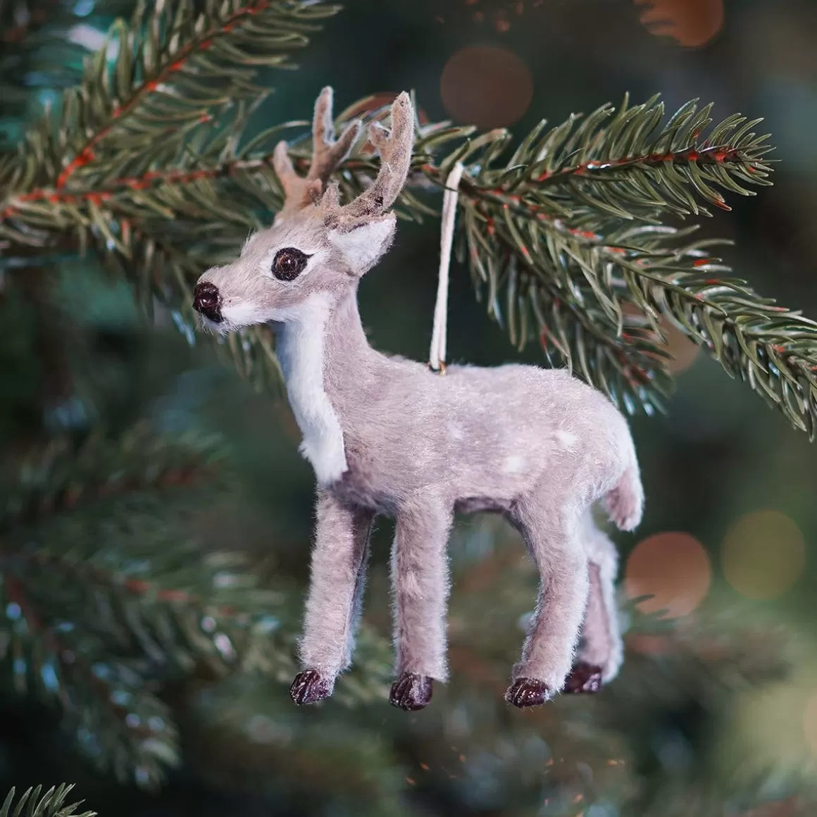 It's all about Christmas All Christmas Decorations | Christmas Figurines-Hanger Deer 13cm Grey