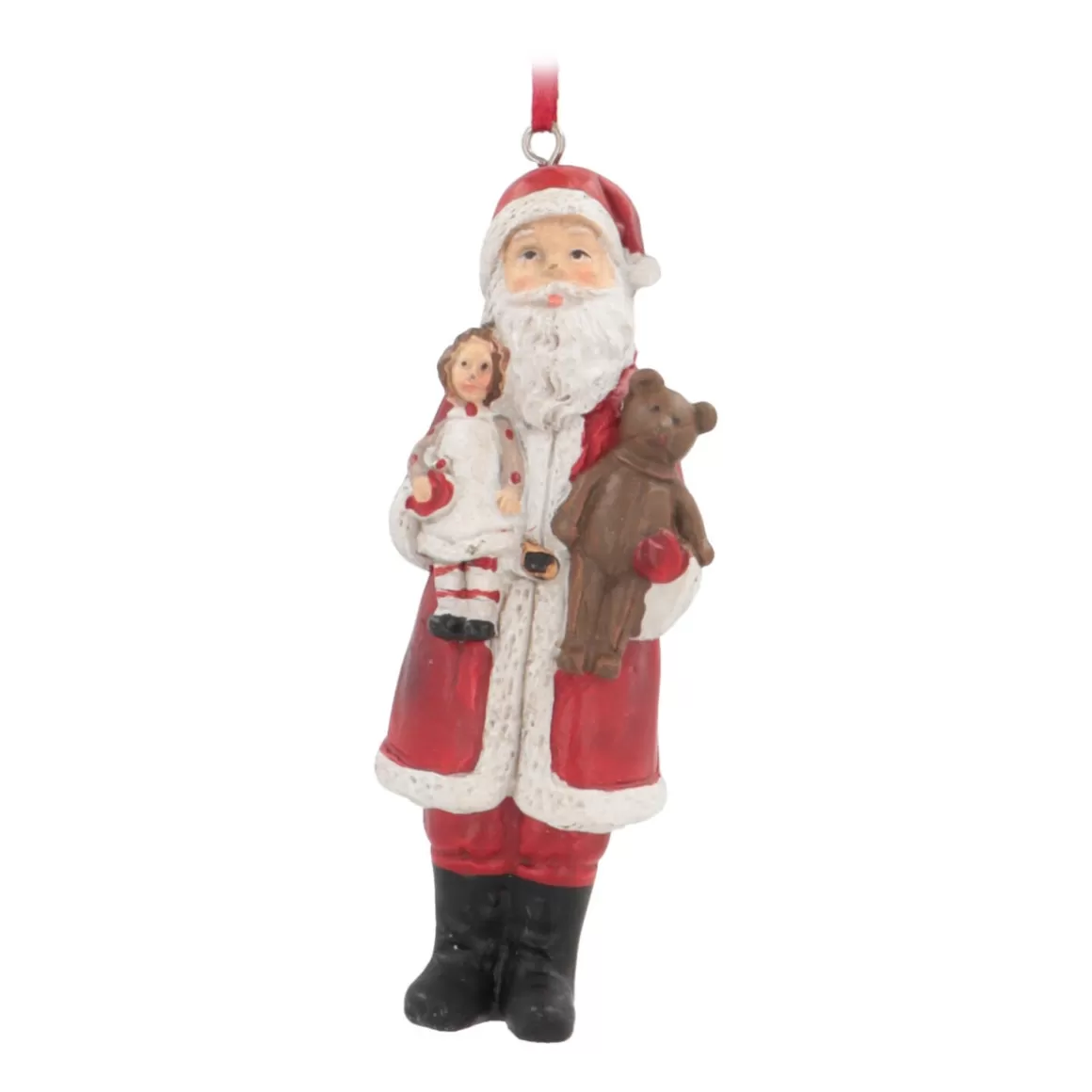 It's all about Christmas Christmas Ornaments-Hanger Santa With Teddy 11cm