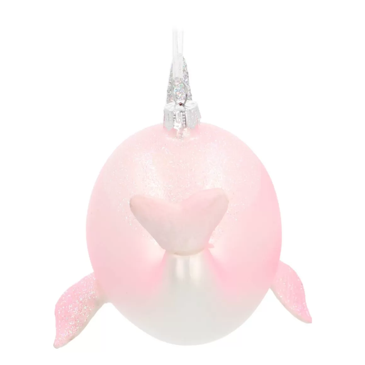 It's all about Christmas Christmas Ornaments-Hanger Whale Unicorn Pink Glass 10 Cm