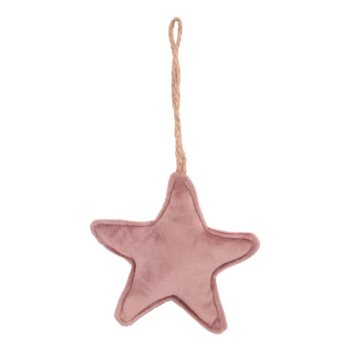 It's all about Christmas Christmas Ornaments-Hanging Star Decoration Flannel 12cm Antique Pink