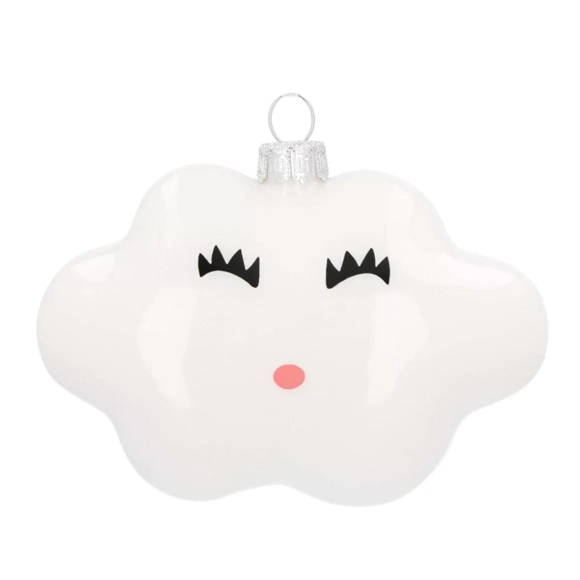 It's all about Christmas Christmas Ornaments-Happy Cloud Christmas Ornament | Glass | 8 Cm