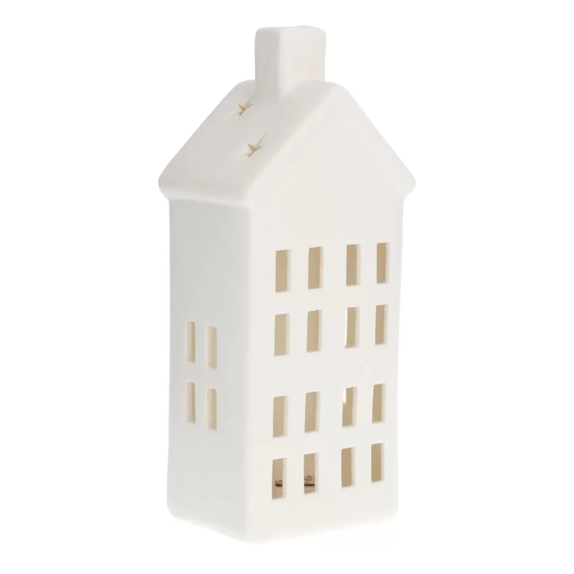 It's all about Christmas All Christmas Decorations | Christmas Houses In All Shapes And Sizes-House With LED White 21 Cm Porcelain