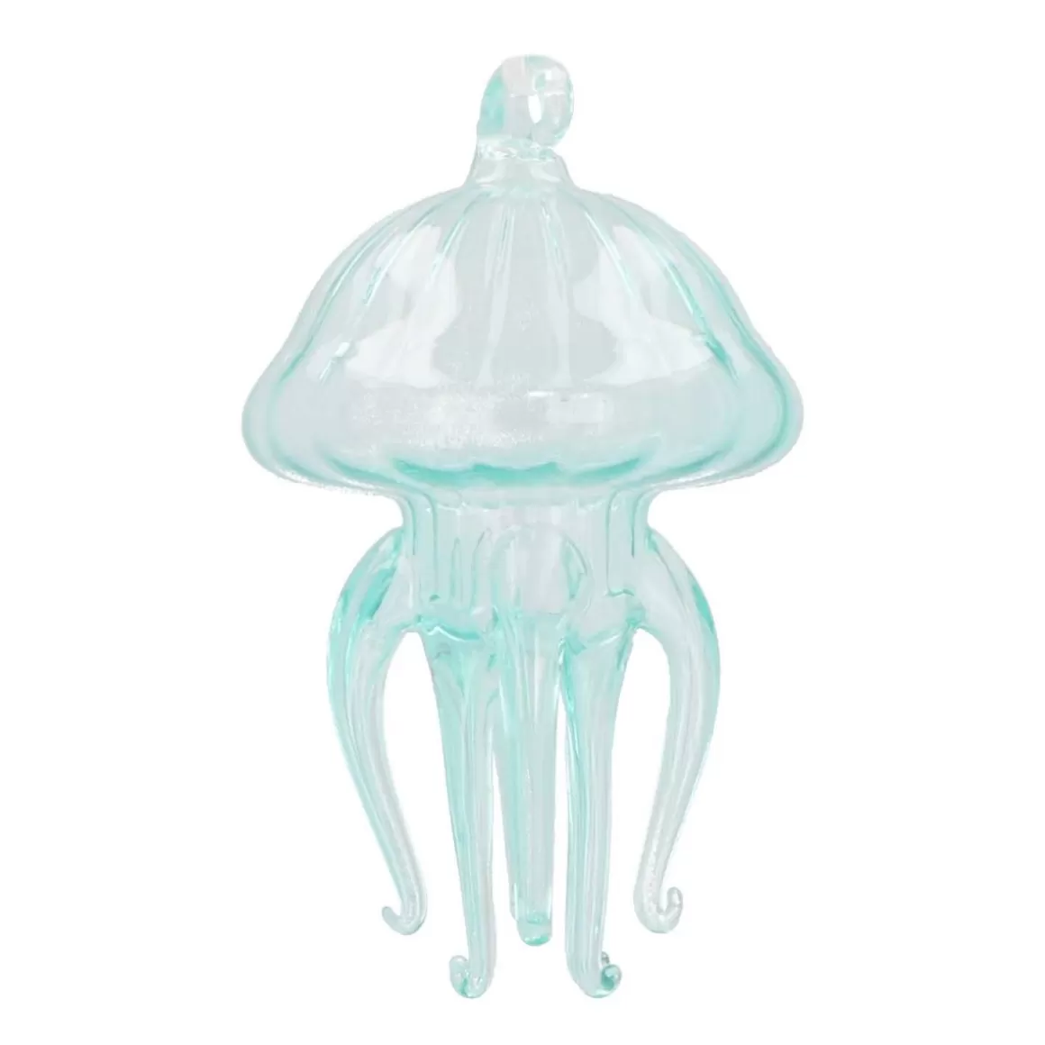 It's all about Christmas Christmas Ornaments-Jellyfish Glass Hanging Figurine 12cm Blue