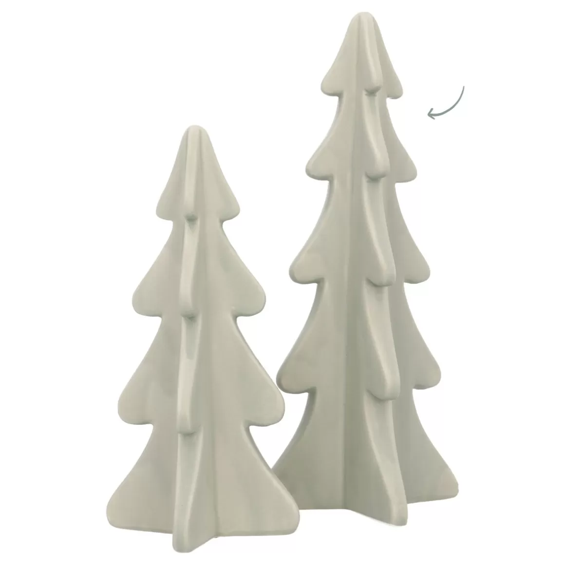 It's all about Christmas Home Accessories For Christmas | Christmas Trees-Large Cottage Green Porcelain Christmas Tree