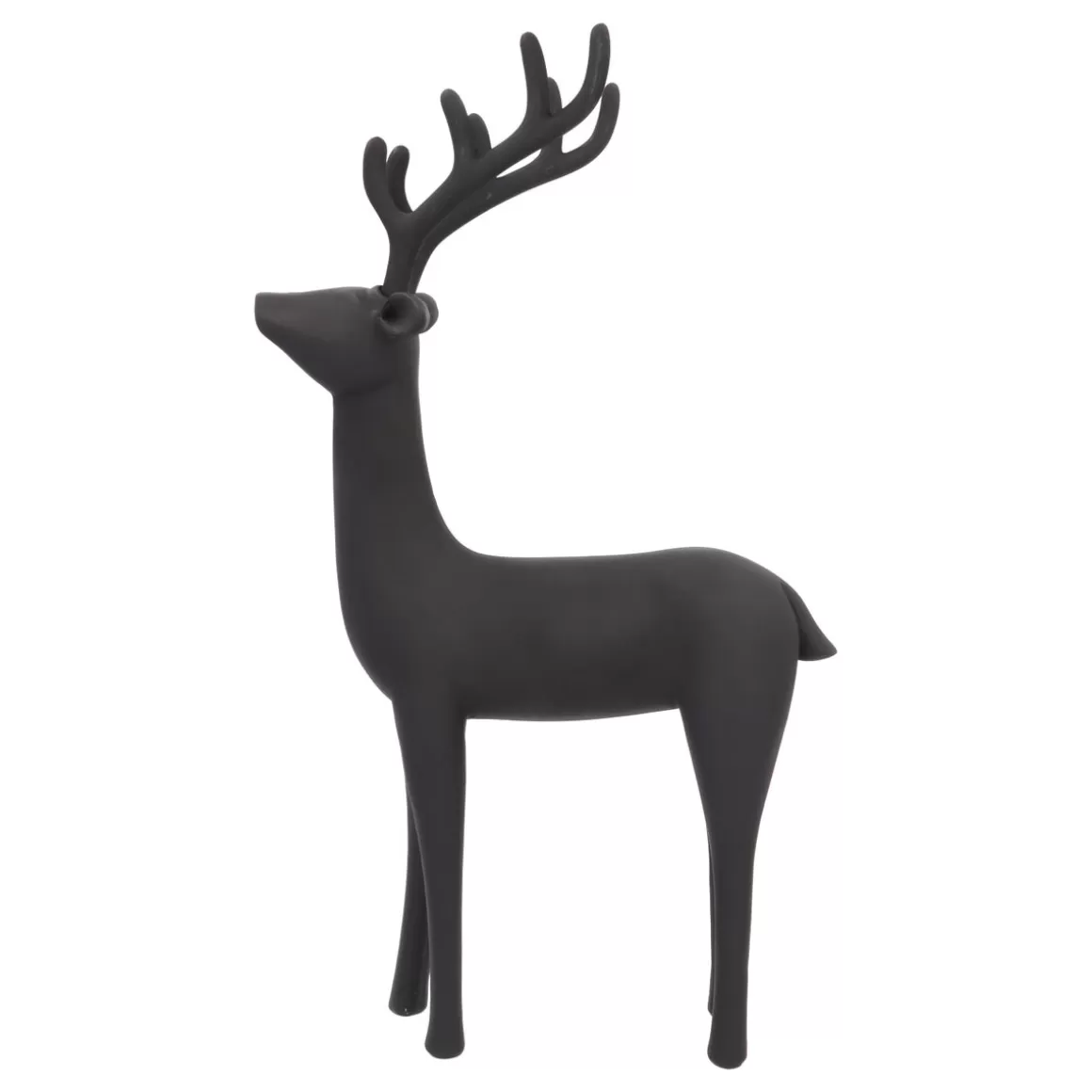 It's all about Christmas Home Accessories For Christmas | Christmas Figurines-Large Elegant Black Reindeer Figure