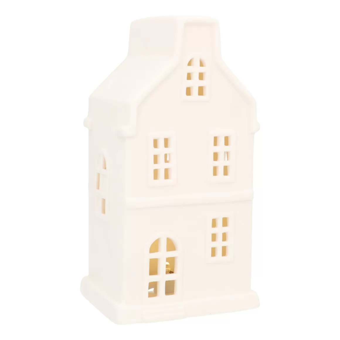 It's all about Christmas Home Accessories For Christmas | Christmas Houses In All Shapes And Sizes-Large White Canal House For Christmas