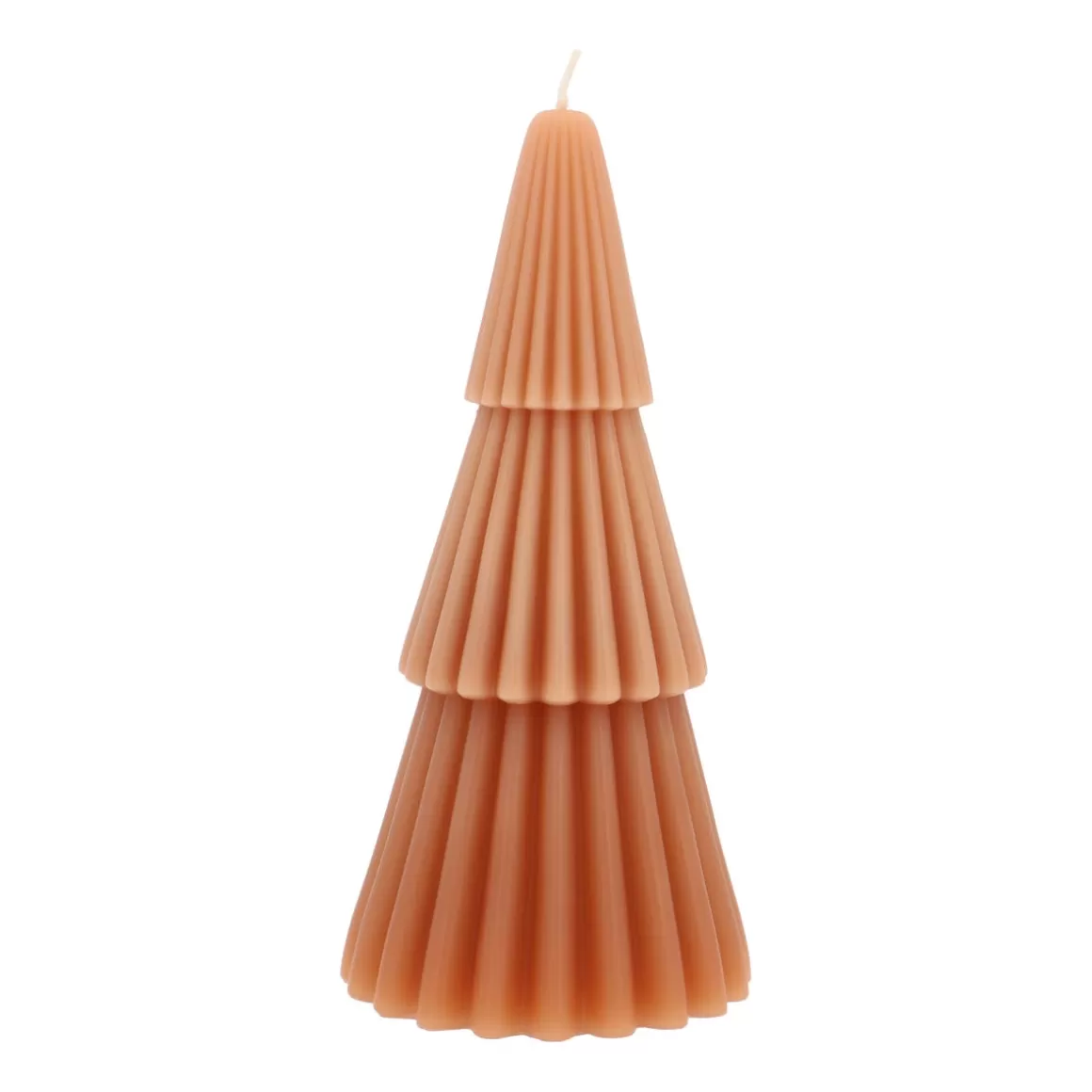 It's all about Christmas Home Accessories For Christmas | Christmas Trees-Layered Ochre Christmas Tree Candle