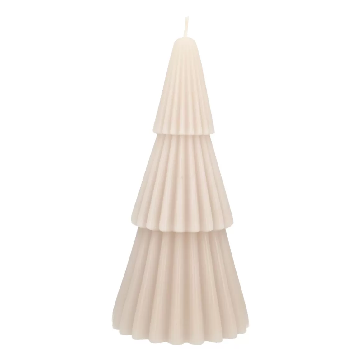 It's all about Christmas Home Accessories For Christmas | Candles-Layered Taupe Christmas Tree Candle