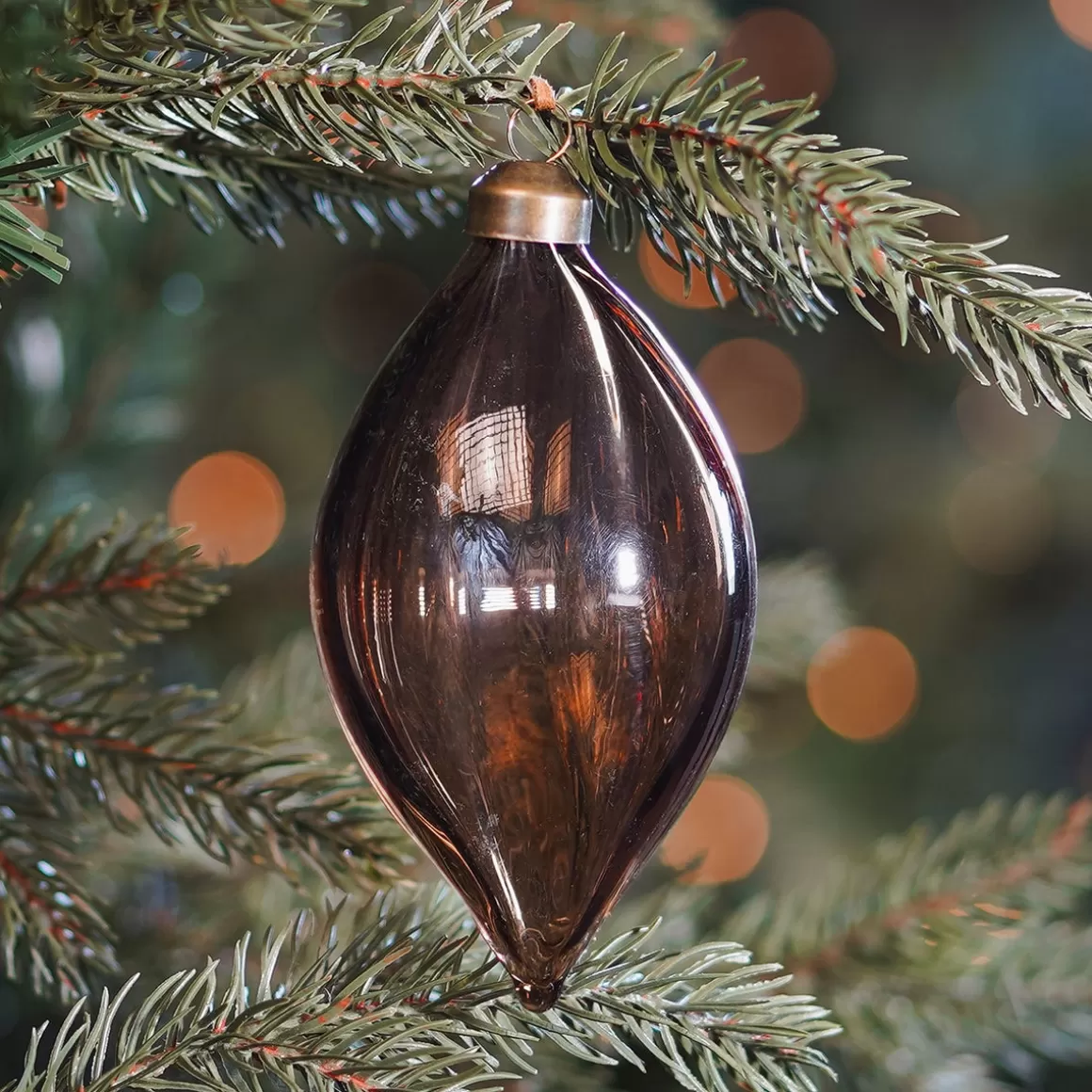 It's all about Christmas Extraordinary Baubles | Christmas Baubles By Colour-Light Brown Christmas Icicle With Natural Swirls