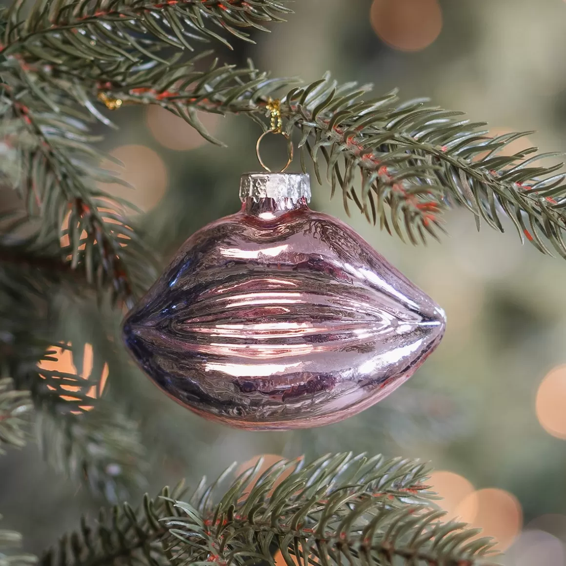 It's all about Christmas Christmas Ornaments-Light Pink Mouth Christmas Ornament