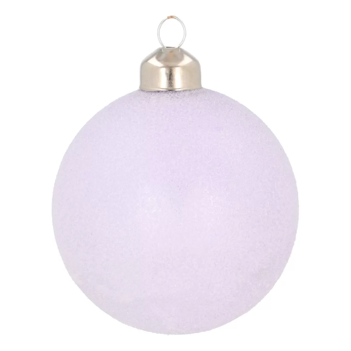 It's all about Christmas Christmastree Decorations Glass | Extraordinary Baubles-Lilac Christmas Bauble With 'Frozen' Coating