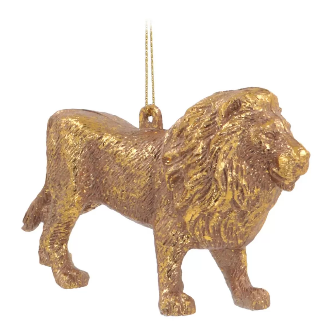 It's all about Christmas Christmas Ornaments-Lion Christmas Ornament | Gold | 12 Cm