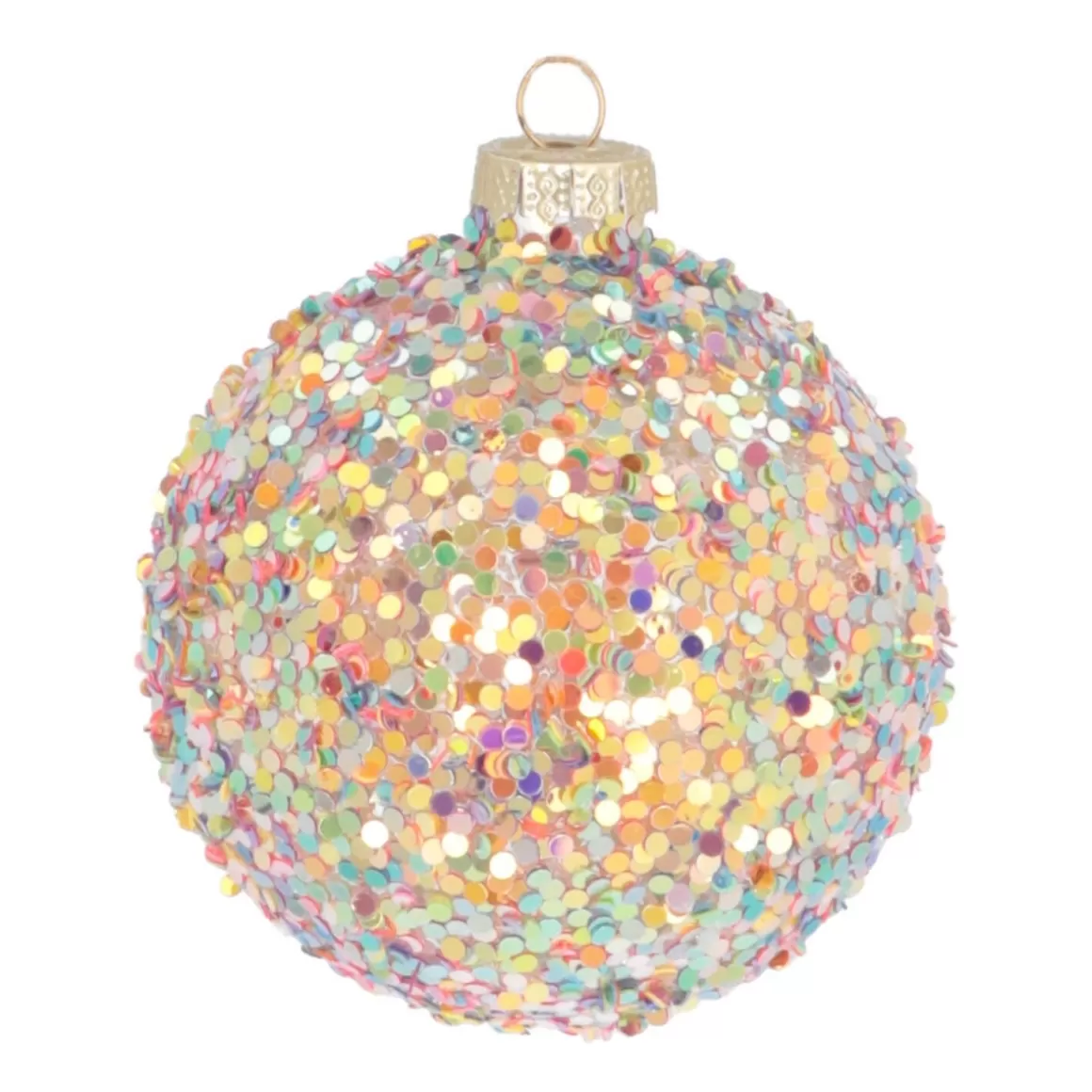 It's all about Christmas Extraordinary Baubles | Luxury Christmas Baubles-Luxury Christmas Bauble Coloured Glitter | Multi | Glass | 8cm