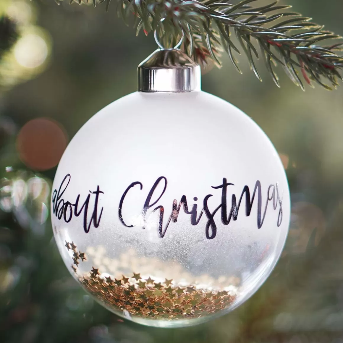 It's all about Christmas Extraordinary Baubles | Christmas Baubles By Colour-Luxury Glass Bauble With Frost 8 Cm