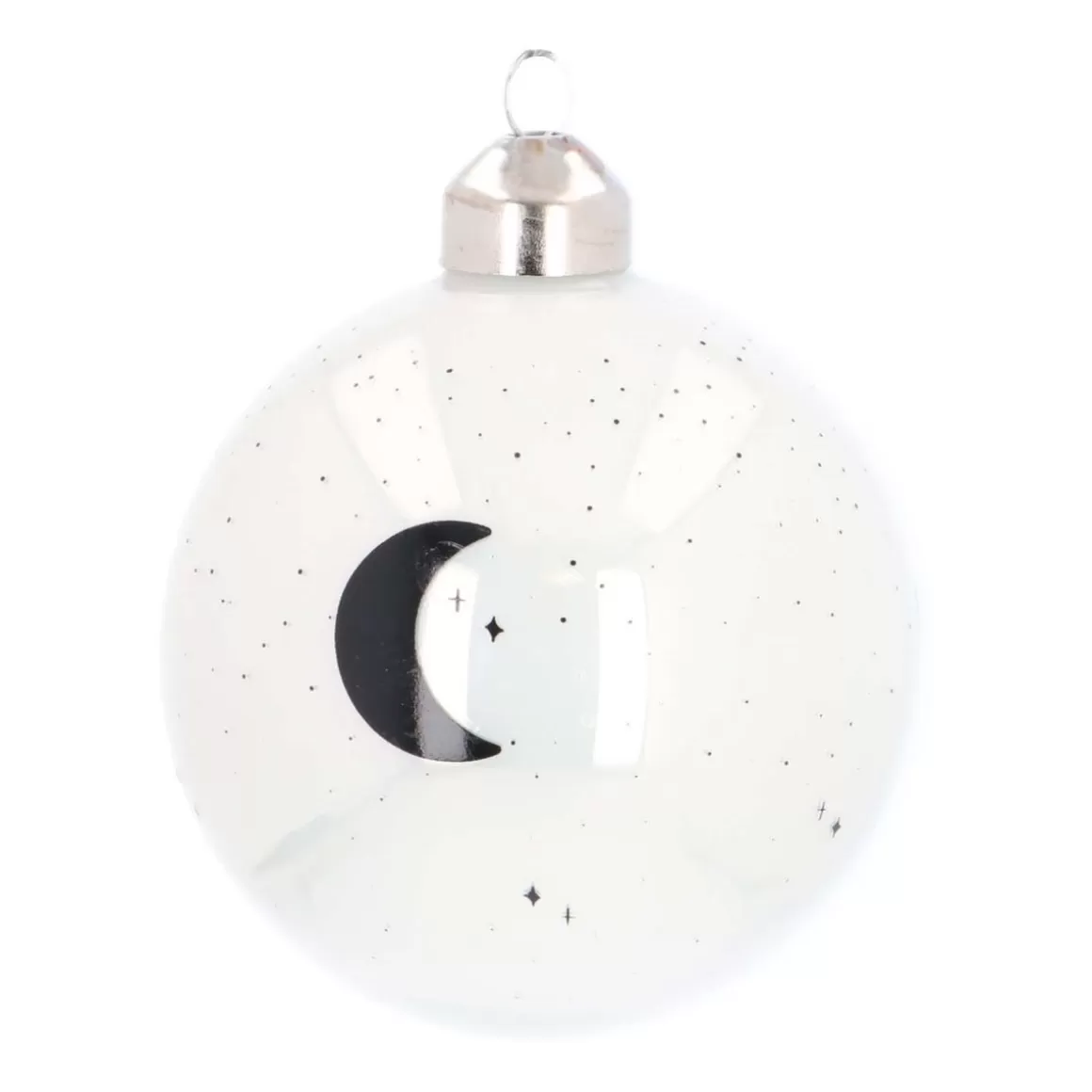 It's all about Christmas Funny Christmas Baubles | Christmas Baubles By Colour-Luxury Glass Printed Christmas Babule 8 Cm ''I Love You More Than All The Stars''