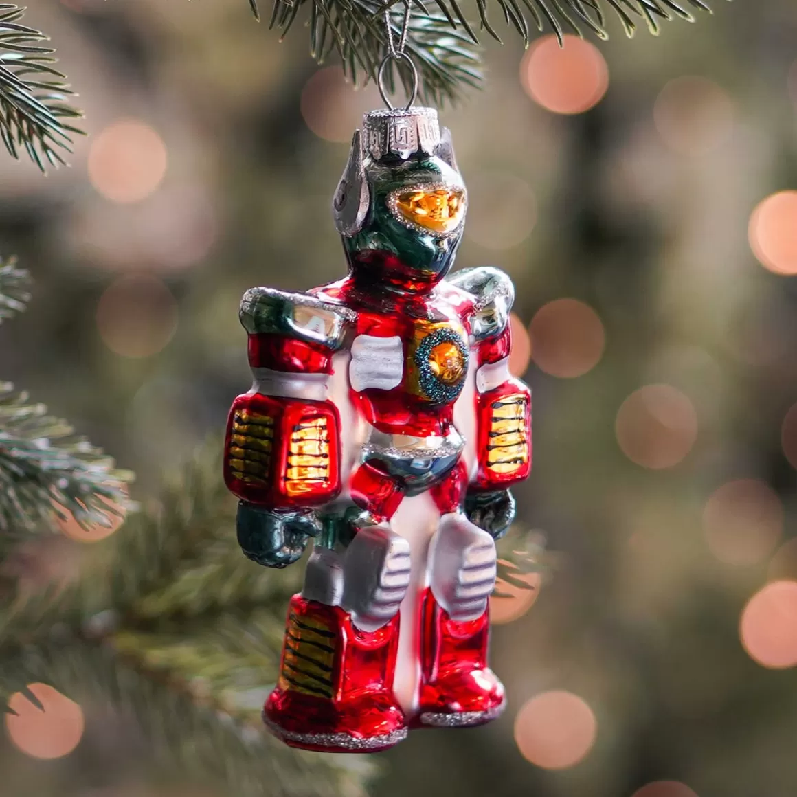 It's all about Christmas Christmas Ornaments-Mega Robot Christmas Ornament | Glass | Multi | 12cm