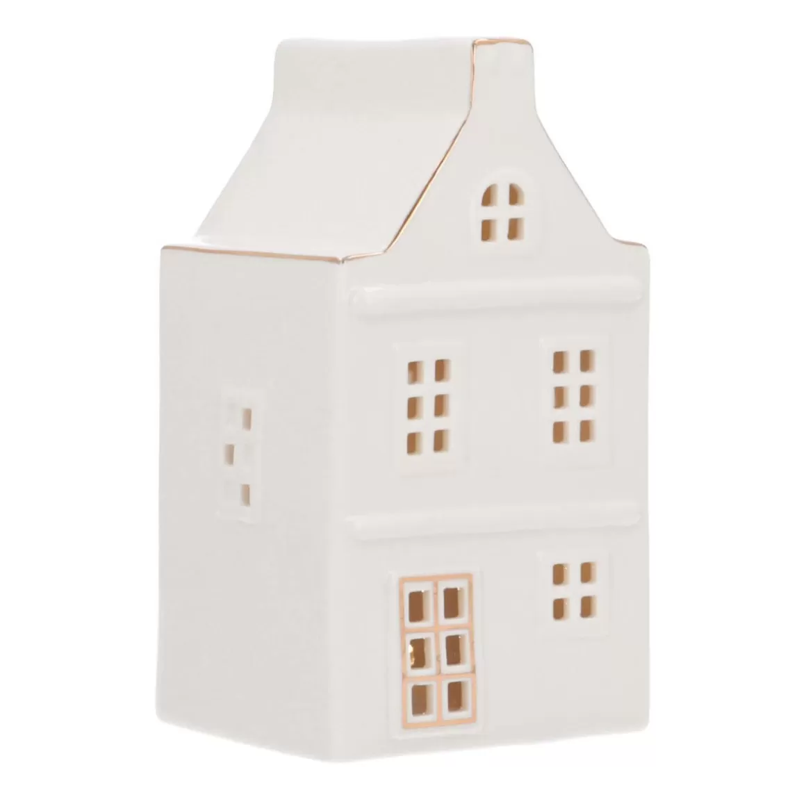 It's all about Christmas Christmas Houses In All Shapes And Sizes-Miniature House | Porcelain | LED Lighting | 17cm