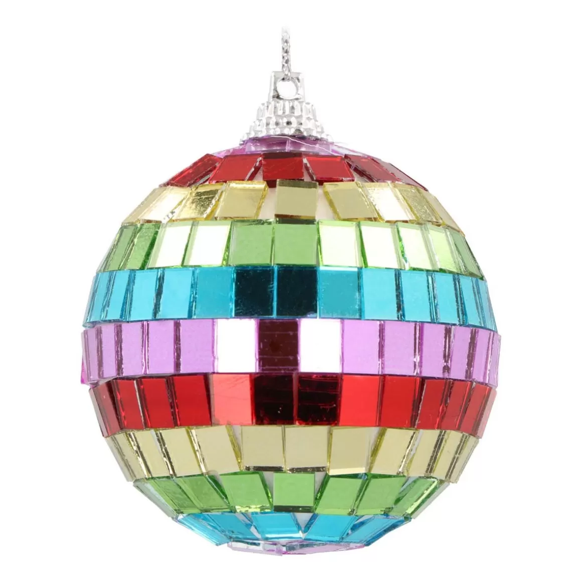 It's all about Christmas Christmas Ornaments | Christmas Baubles By Colour-Multicolour Disco Ball Bauble | 6 Cm