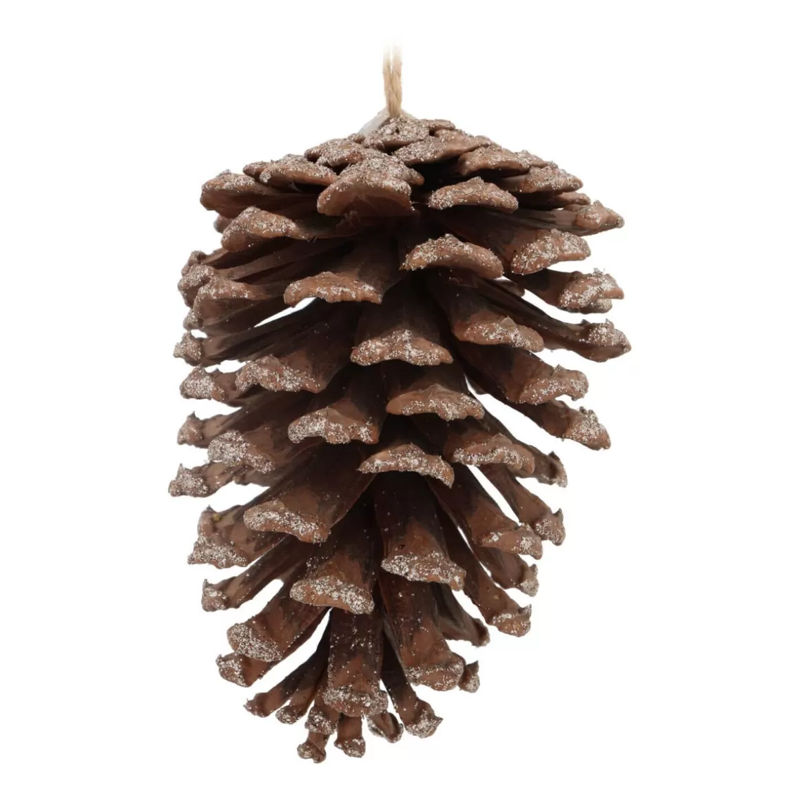 It's all about Christmas Christmas Ornaments-Natural Pinecone With Glitter 12 Cm