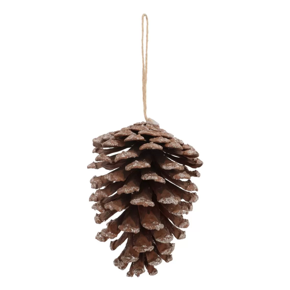 It's all about Christmas Christmas Ornaments-Natural Pinecone With Glitter 12 Cm