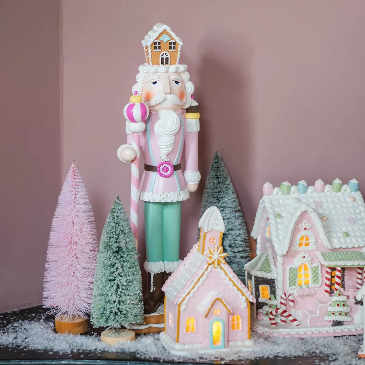 It's all about Christmas Home Accessories For Christmas | Christmas Figurines-Nutcracker Christmas Decoration In Pastel Colors