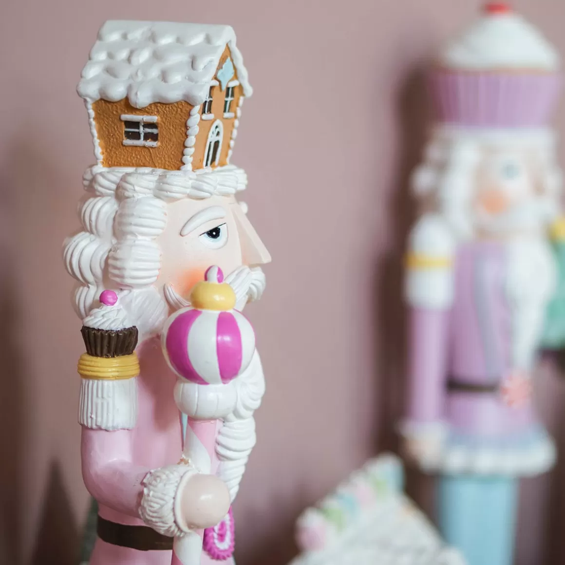 It's all about Christmas Home Accessories For Christmas | Christmas Figurines-Nutcracker Christmas Decoration In Pastel Colors